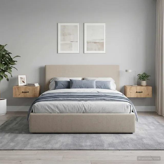 vidaXL Wandbeugel Bedkast 2 st Artisanaal eiken 49 x 34,5 x 20 cm Bruin