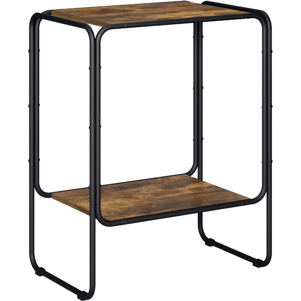 vidaXL Dressoir Gerookt eiken 60 x 38 x 75 cm Bewerkt hout, foto 3