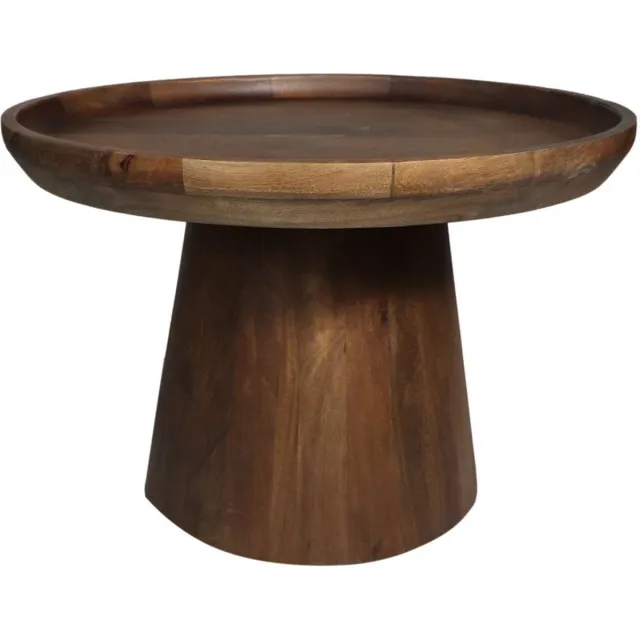 HSM Collection Ronde Bijzettafel Drum-60x60x40-Bruin-Mango