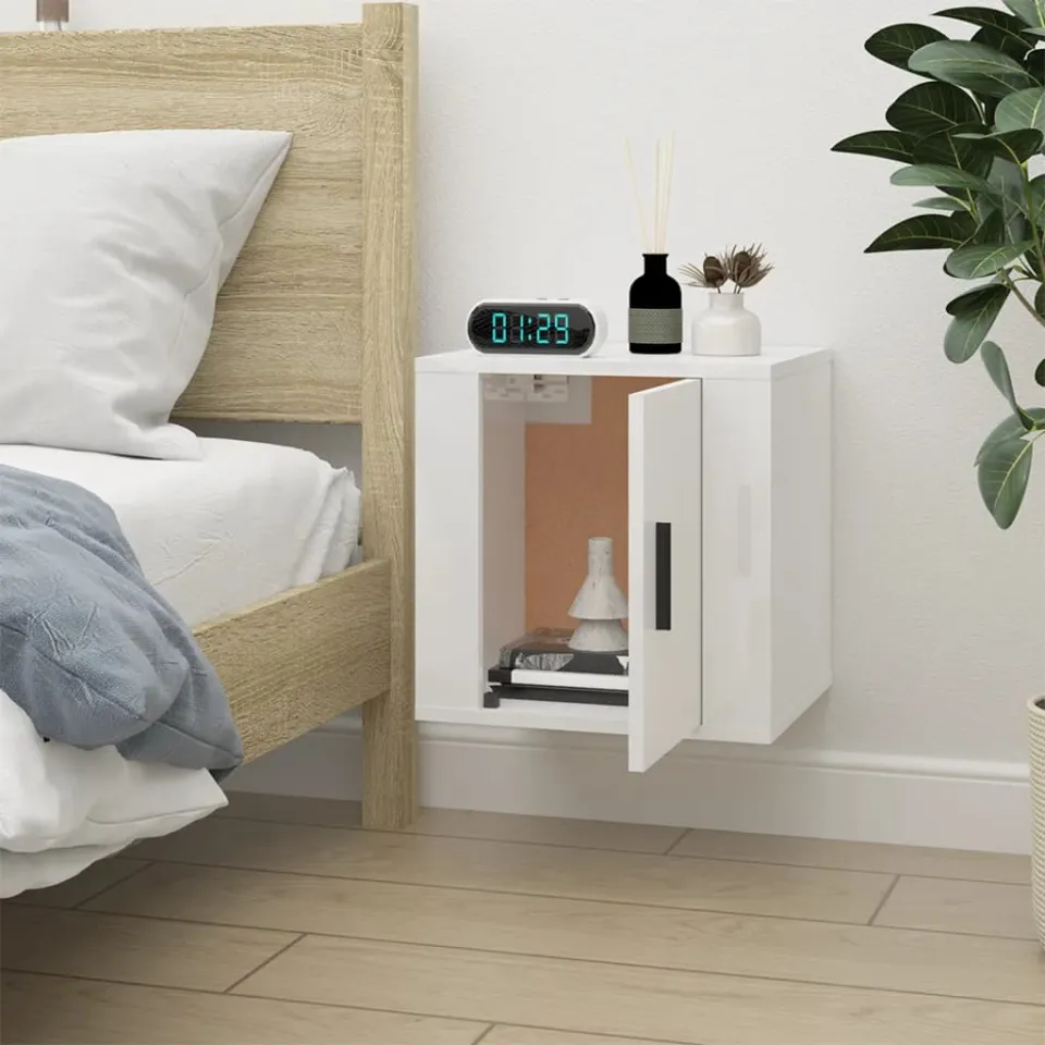 vidaXL Tv-wandmeubel 40x34,5x40 cm hoogglans wit, foto 4