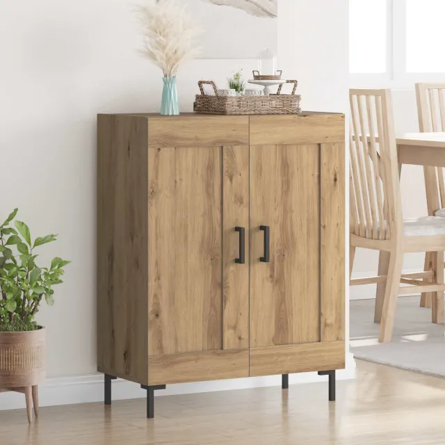 vidaXL Dressoir Artisan Eiken 69,5 x 34 x 90 cm, foto 2