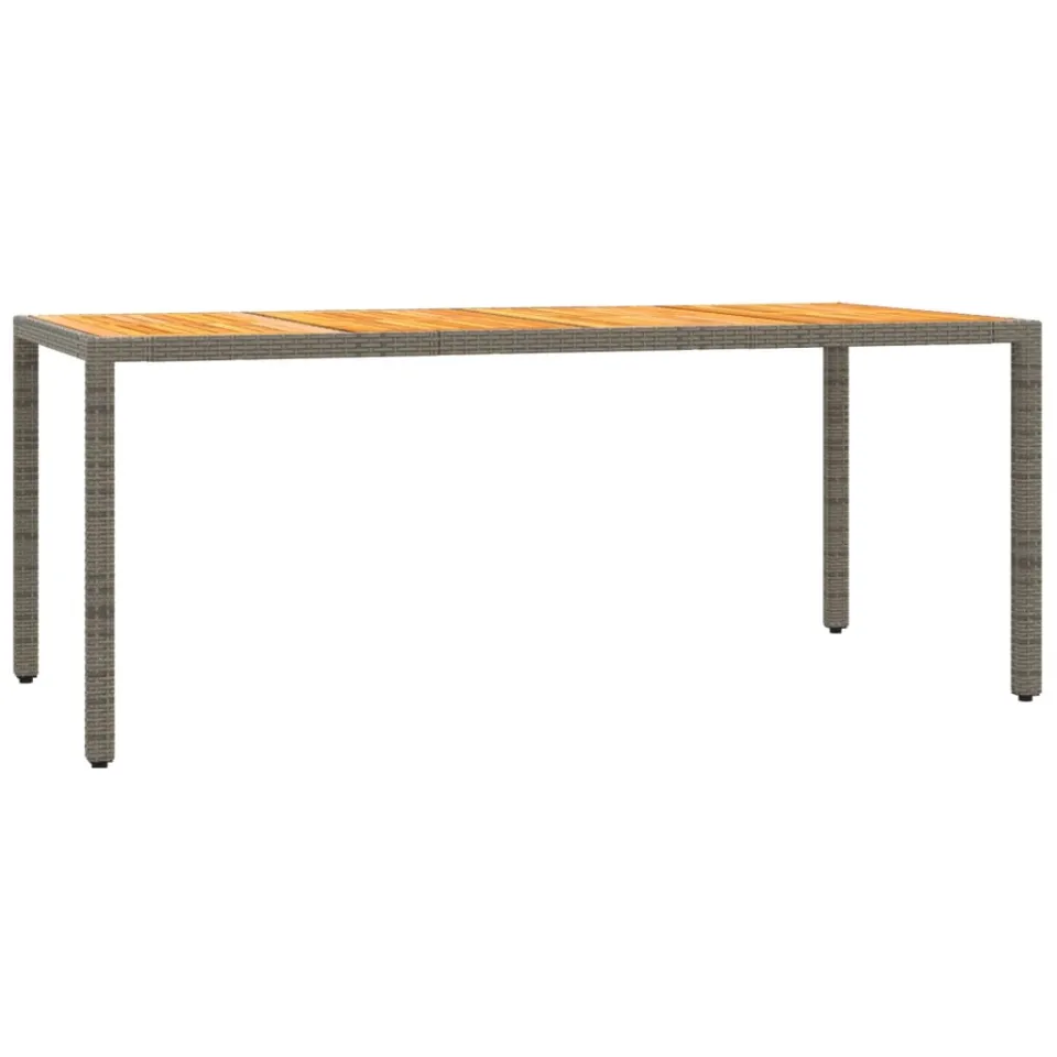 vidaXL 7-delige Tuinset met kussens poly rattan grijs, foto 4
