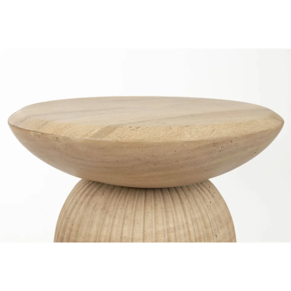 Dutchbone Brison bijzettafel beige, foto 3