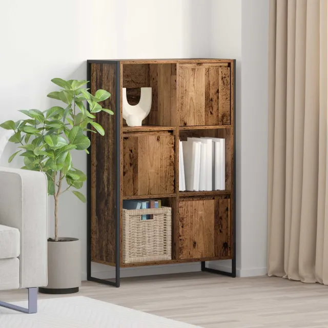 vidaXL Boekenkast 68 x 30 x 108.5 cm Bewerkt hout Oud Hout bruin, foto 2