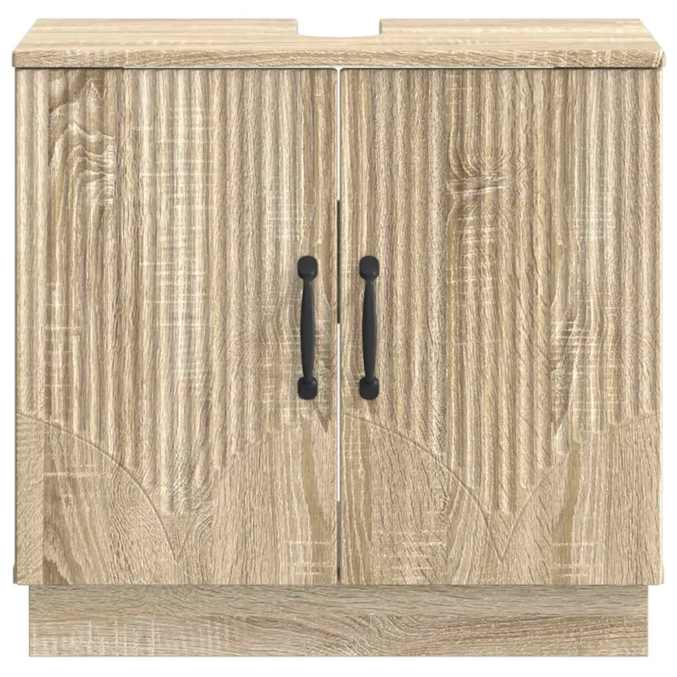 vidaXL Badkamer wastafelkast HOORN Sonoma Eiken 59,5 x 31,5 x 56 cm, foto 4