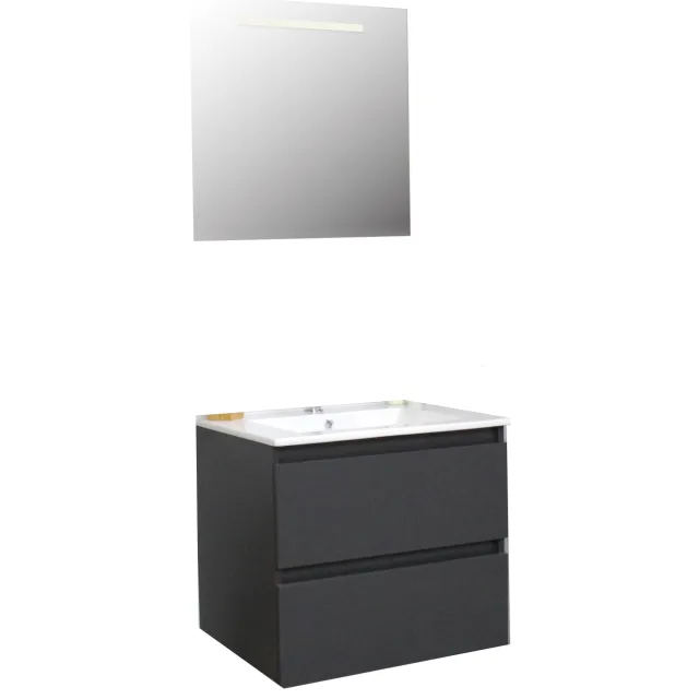 Boss & Wessing Pepper badmeubelset antraciet porselein