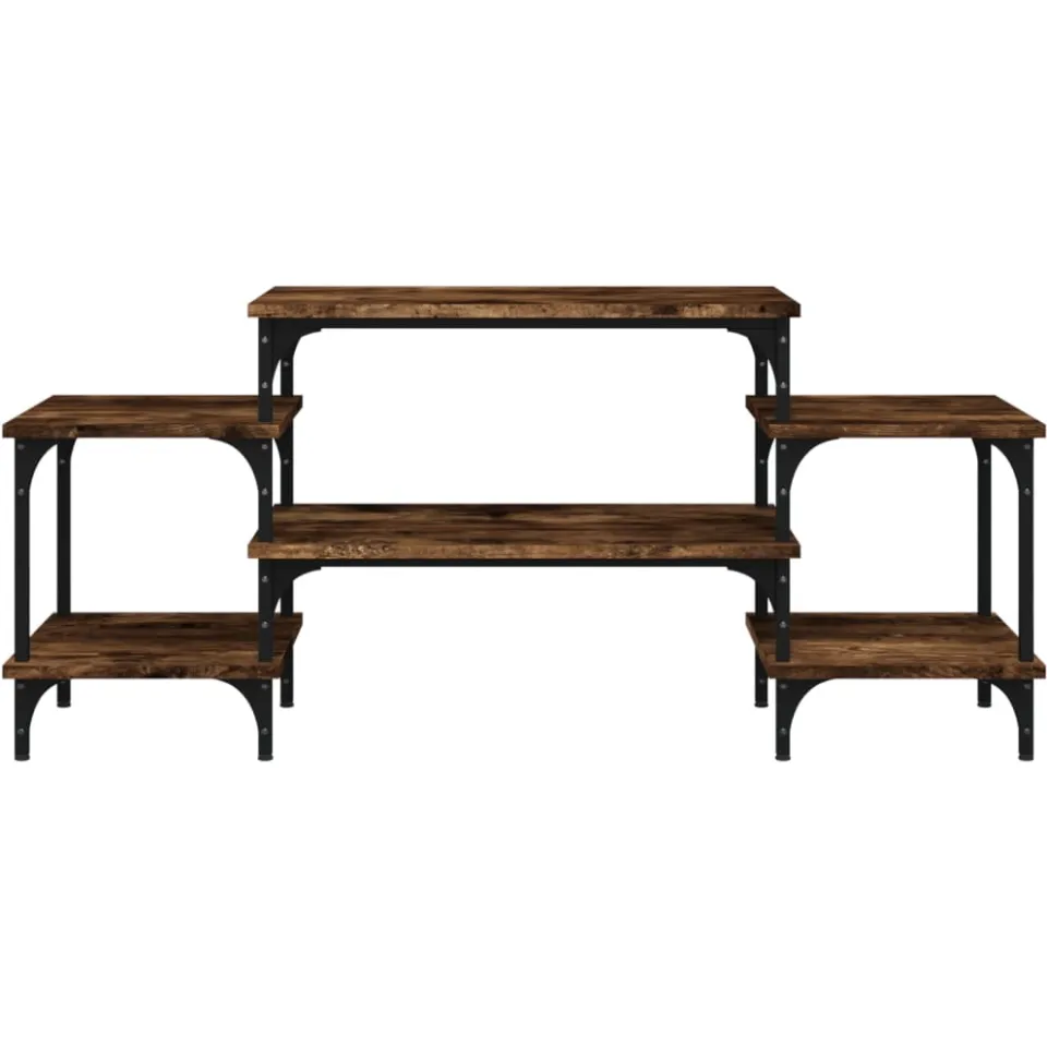 vidaXL Tv-meubel 117x35x52 cm bewerkt hout gerookt eikenkleurig, foto 4