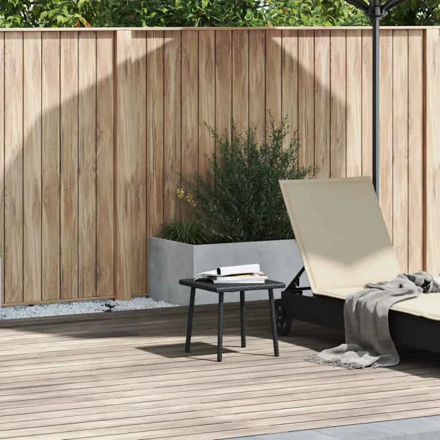 vidaXL Tuin salontafel rechthoekig 40x40x37 cm poly rattan zwart, foto 2