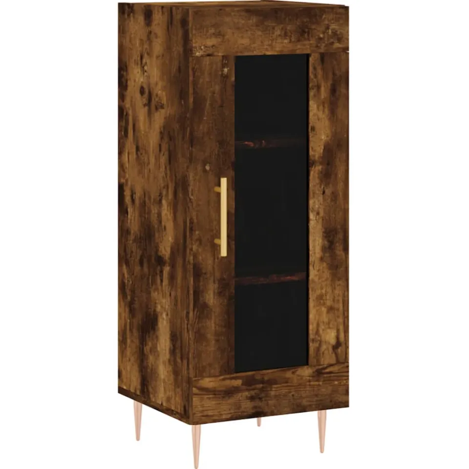 vidaXL Dressoir 34,5x34x90 cm bewerkt hout gerookt eiken, foto 3