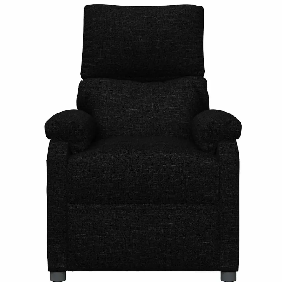 vidaXL Massagestoel elektrisch stof zwart