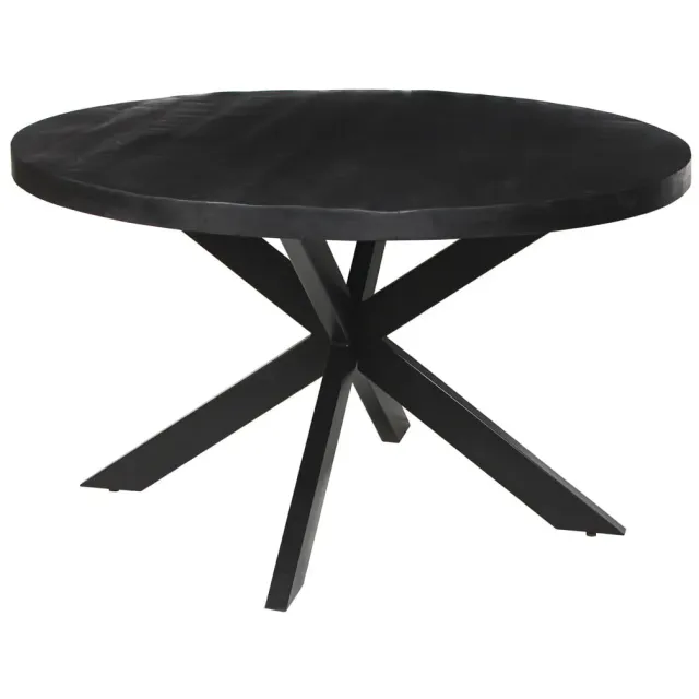 eetkamertafel Hendrik rond zwart