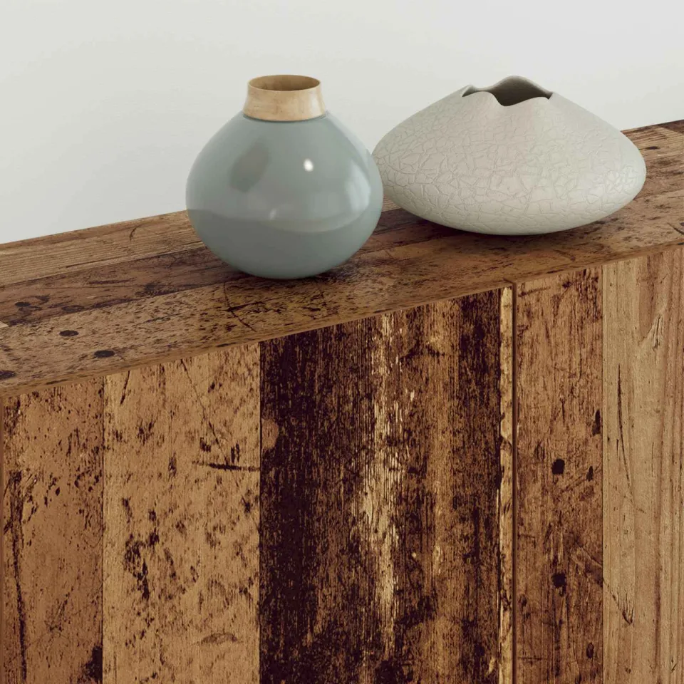 vidaXL TV-wandmeubel 5 st 240 x 30 x 183 cm Oud Hout bruin, foto 4