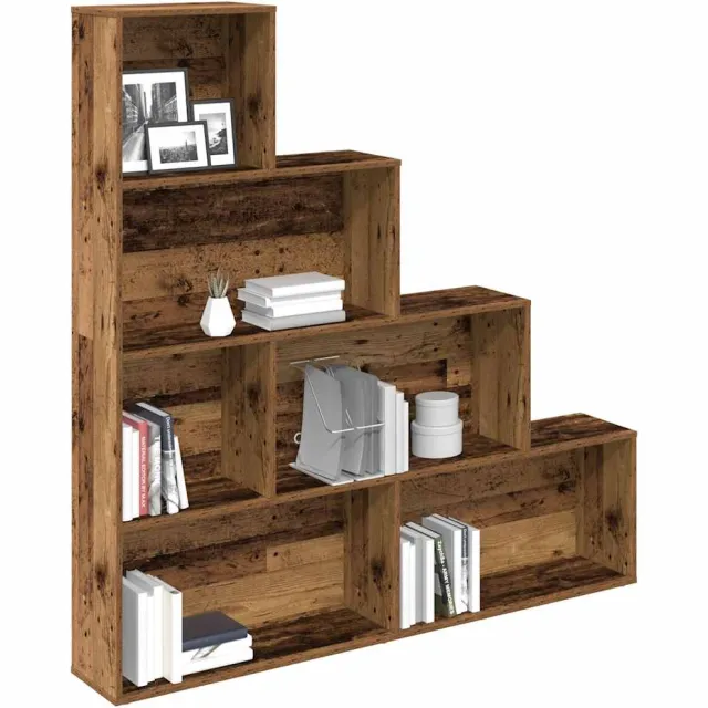 vidaXL Boekenkast 157x24x160 cm bewerkt hout oud houtkleurig Bruin