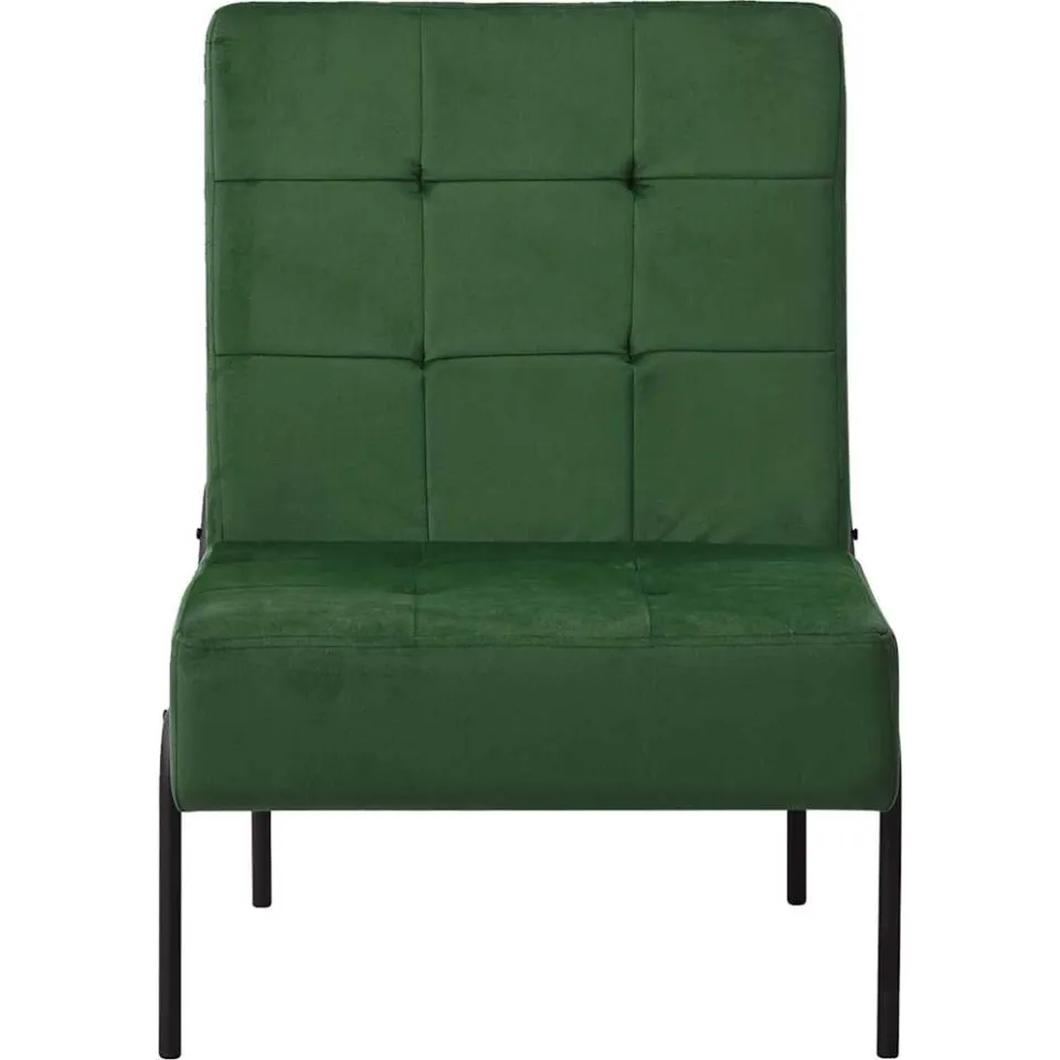 vidaXL Relaxstoel 65x79x87 cm fluweel donkergroen groen, foto 2