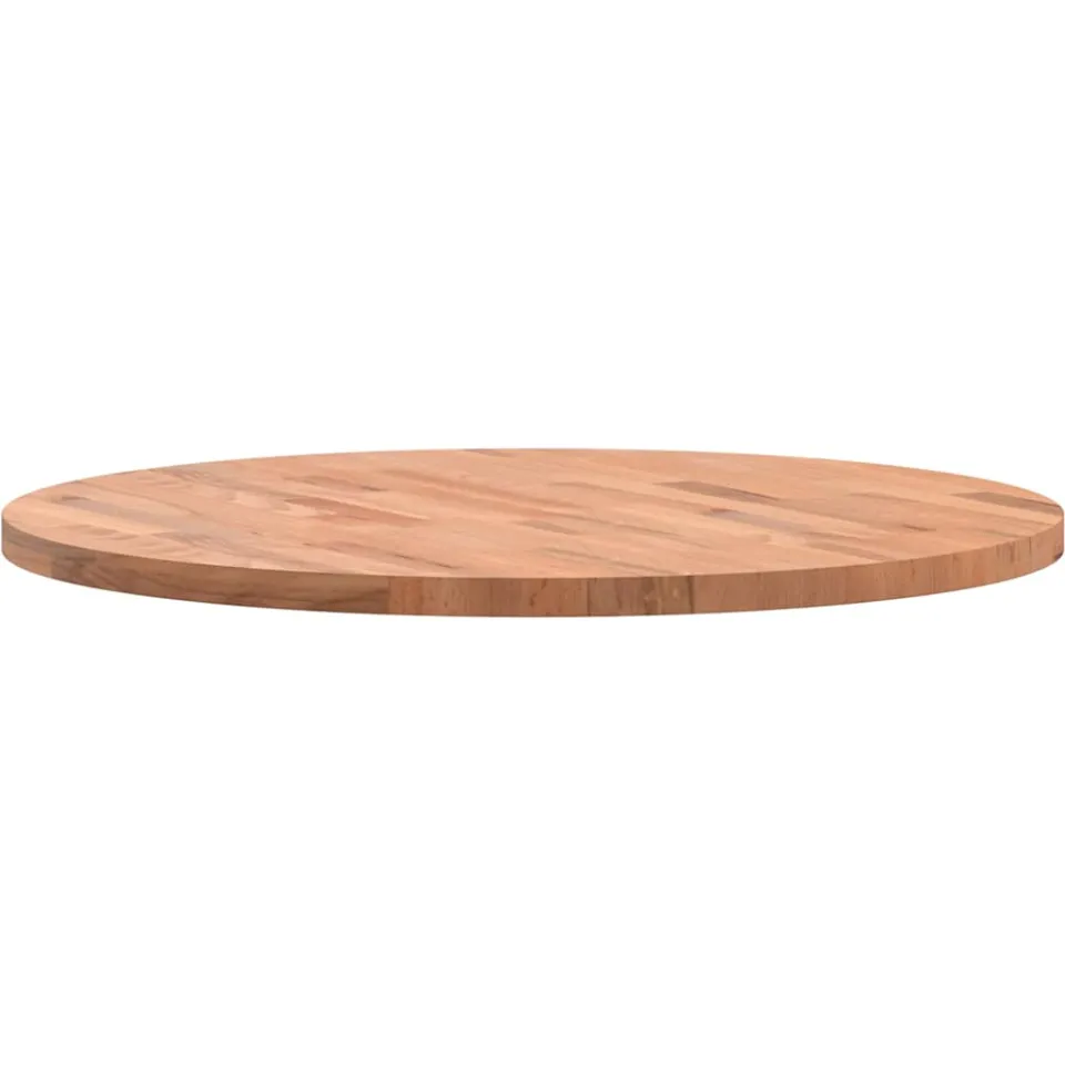 vidaXL Tafelblad rond Ø70x2,5 cm massief beukenhout Bruin