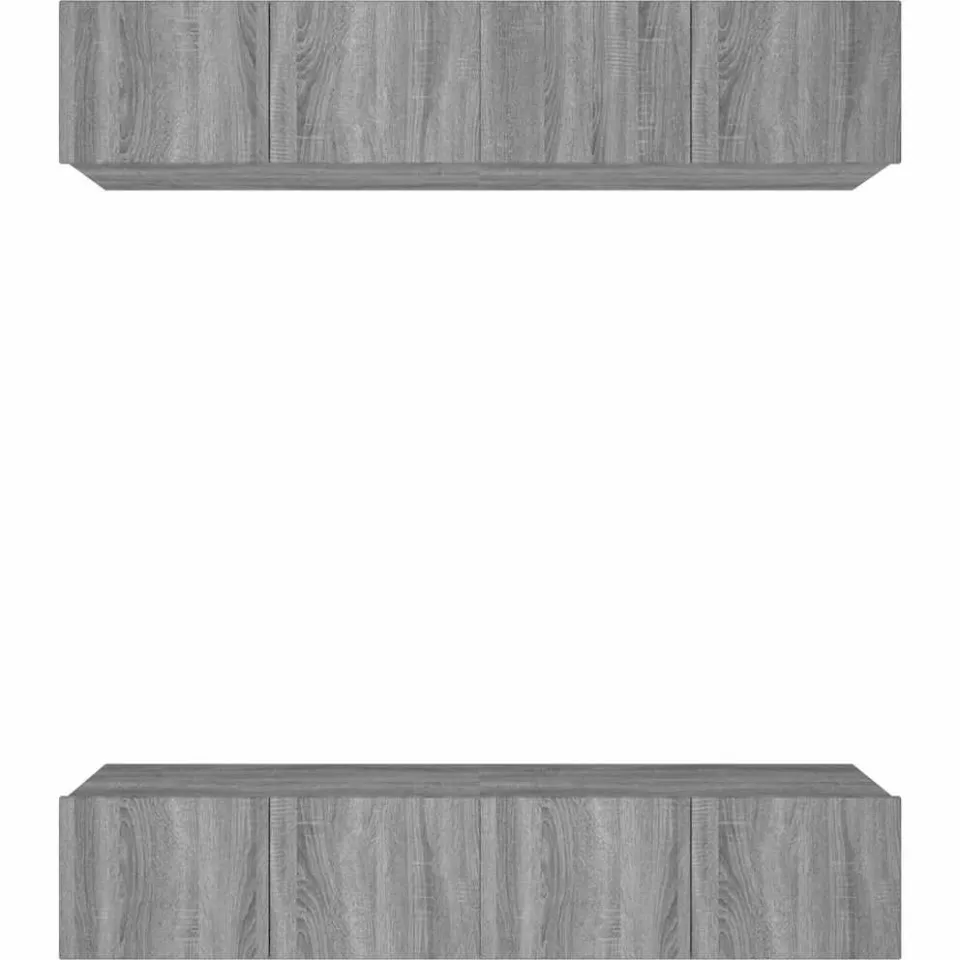 vidaXL Tv-meubelen 4 st 80x30x30 cm bewerkt hout grijs sonoma eiken
