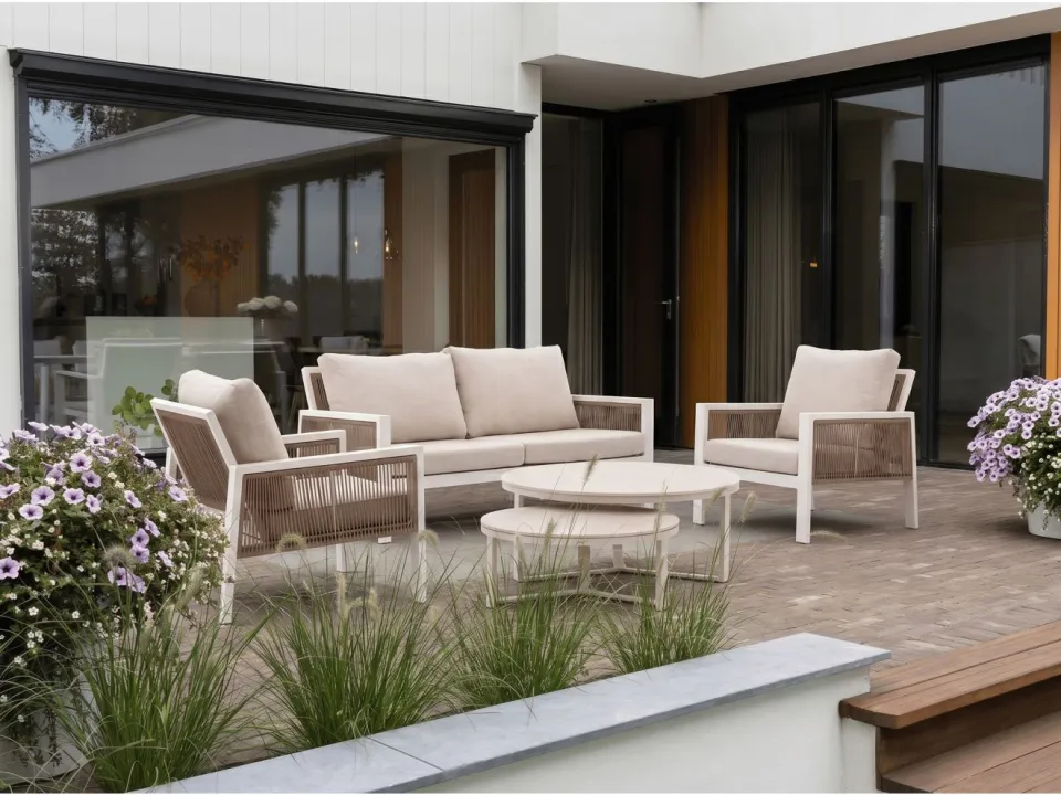 Manifesto Furniture Manifesto Alzano stoel-bank 5-delig wit, foto 3