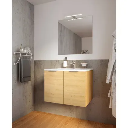 Allibert Badmeubelset Euro Pack 80cm Met 2 Deuren Arlington Eik hout, foto 2
