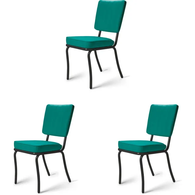 Bel Air Retro Fifties Furniture Arcade MP Black Petrol Set van 3