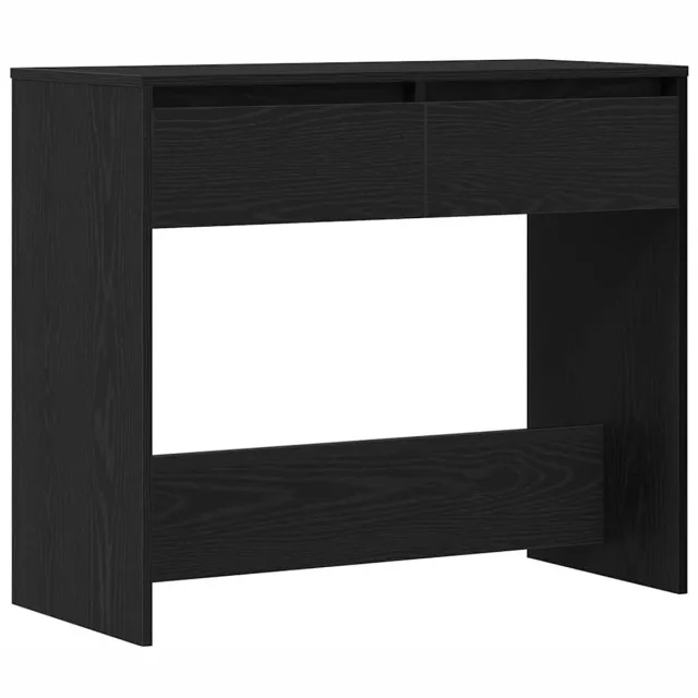 vidaXL Wandtafel - 89x41x76,5 - cm - spaanplaat - zwart - eikenkleurig zwart eiken