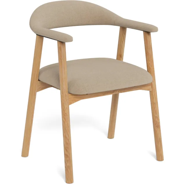 Wehkamp Home Alea eetkamerstoel beige Naturel