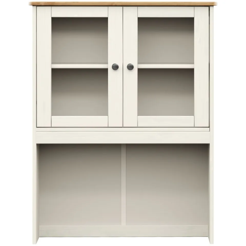 vidaXL Opzetkast VIGO 78x30x100 cm massief grenenhout wit