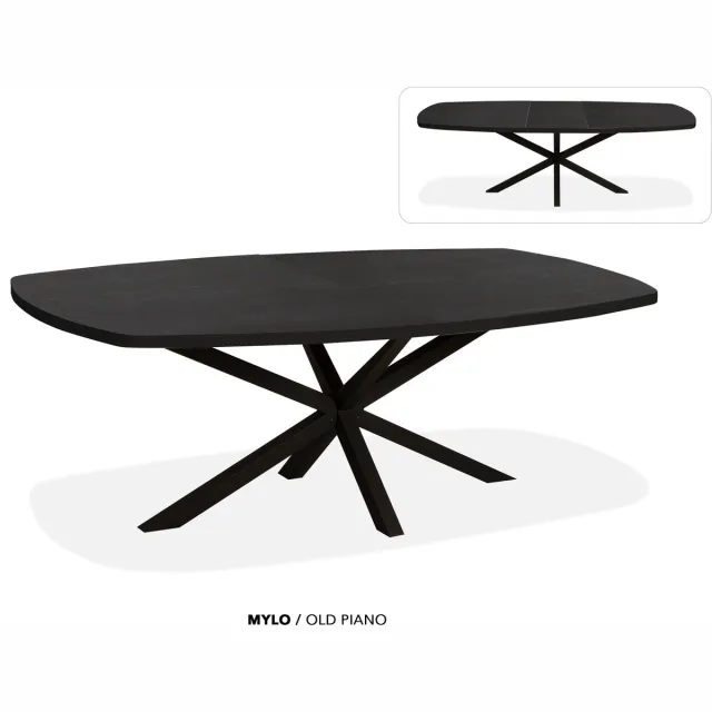 Maxfurn Deens ovale uitschuiftafel 180/238cm | Zeer krasvast | Kleur: Old piano