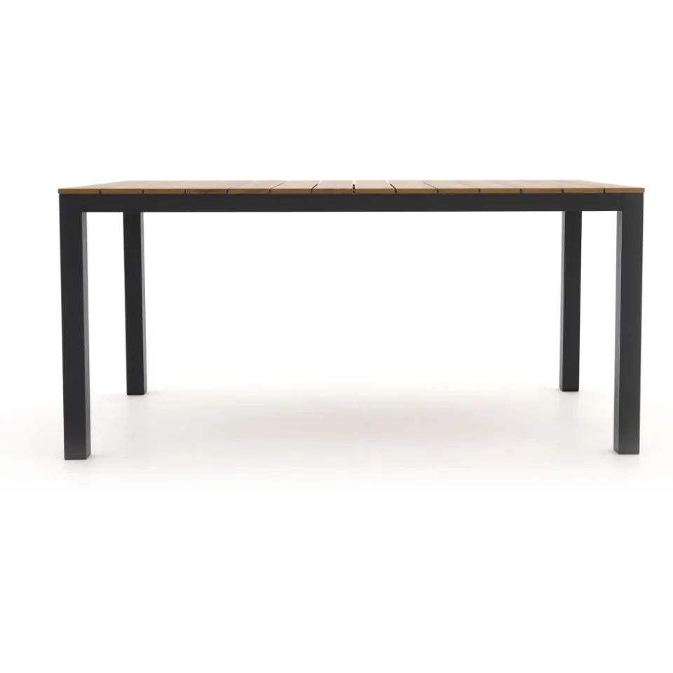 Bellagio tuinmeubelen Bellagio Fidenza dining tuintafel 160x90x75cm grijs, foto 4