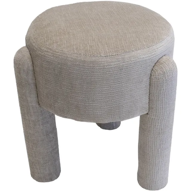 Giga Meubel Poef Yara - Stof - Beige - 44x44x42cm