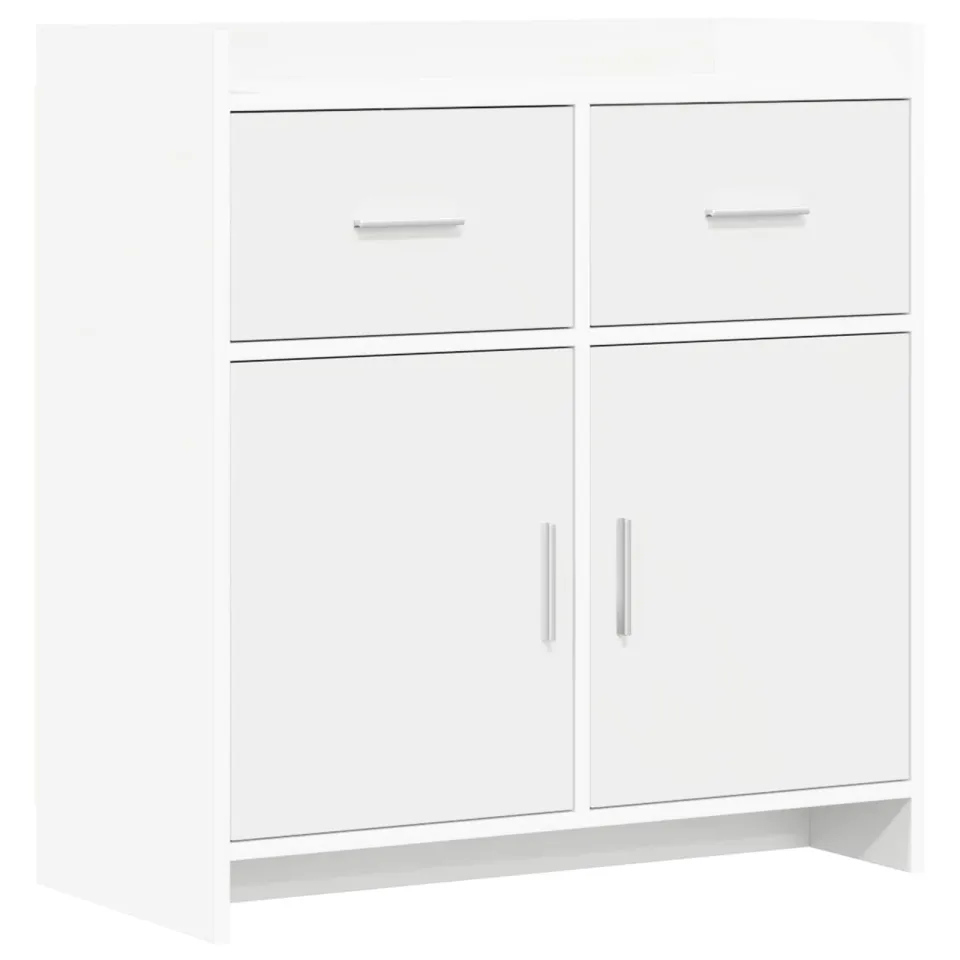 vidaXL Dressoir Wit 75 x 36 x 80 cm Bewerkt hout, foto 3