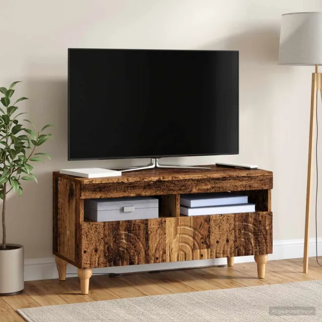 vidaXL LED tv-meubel ALKMAAR 81 x 35 x 43 cm Oud hout Bewerkt hout Bruin