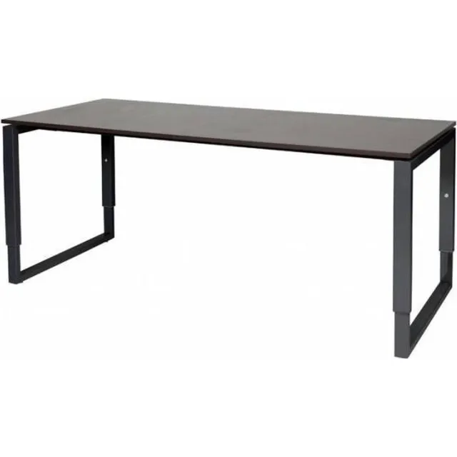 Schaffenburg Verstelbaar Bureau - Plus 180x80 logan - zwart frame Zwart (RAL9005)/Logan eiken