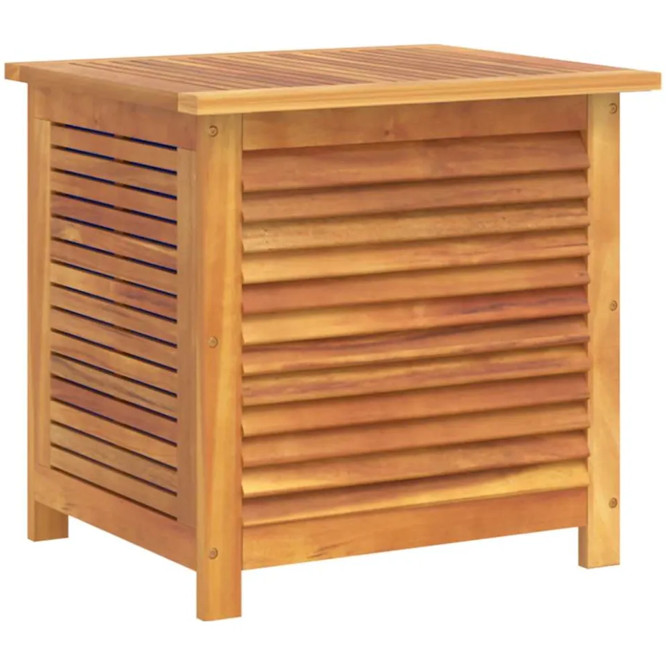 vidaXL Tuinbox met jaloezieën 60x50x56 cm massief acaciahout Bruin