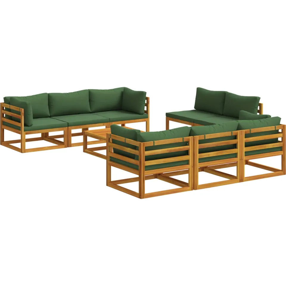 vidaXL 9-delige modulaire tuinloungeset Naturel Massief Acaciahout, foto 3