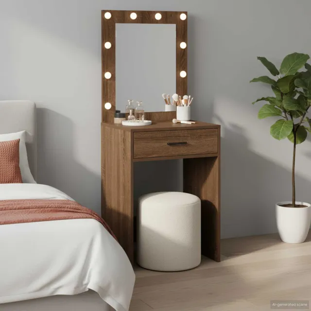 vidaXL Plafondtafel Bruin Eiken 50 x 41 x 135 cm Bewerkt hout, foto 2