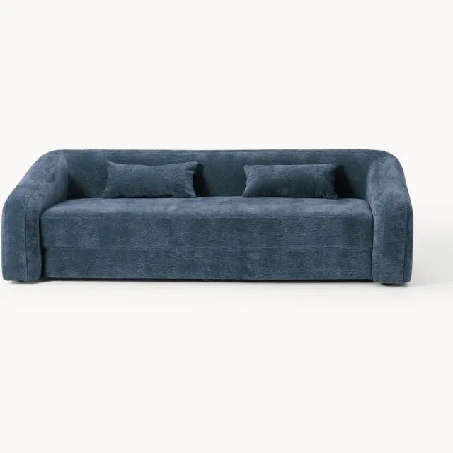 Westwing Collection Slaapbank Eliot (3-zits) Blauw