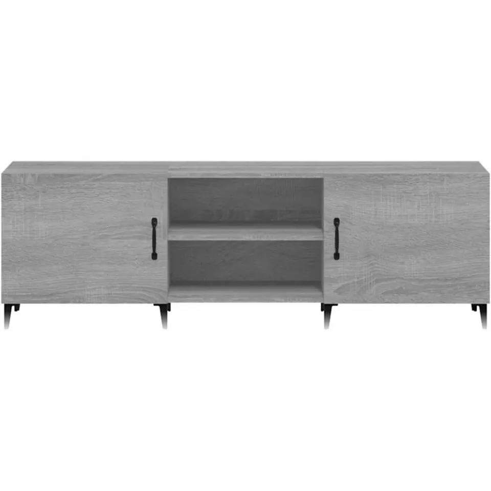 vidaXL Tv-meubel 150x30x50 cm bewerkt hout grijs sonoma eikenkleurig, foto 3
