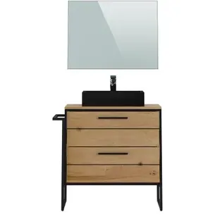 T-bath Badmeubelset Hansia 80cm Licht Eiken, foto 3