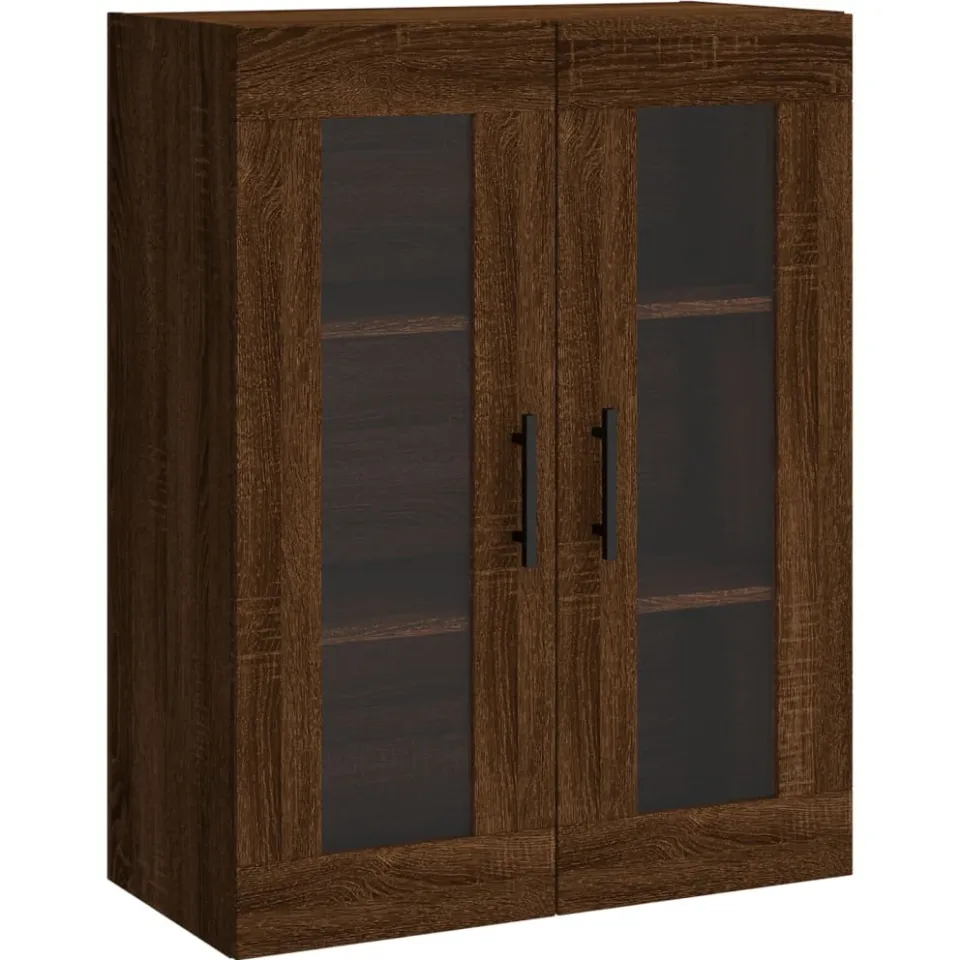 vidaXL Hangkasten 2 st bewerkt hout bruin eikenkleur, foto 4