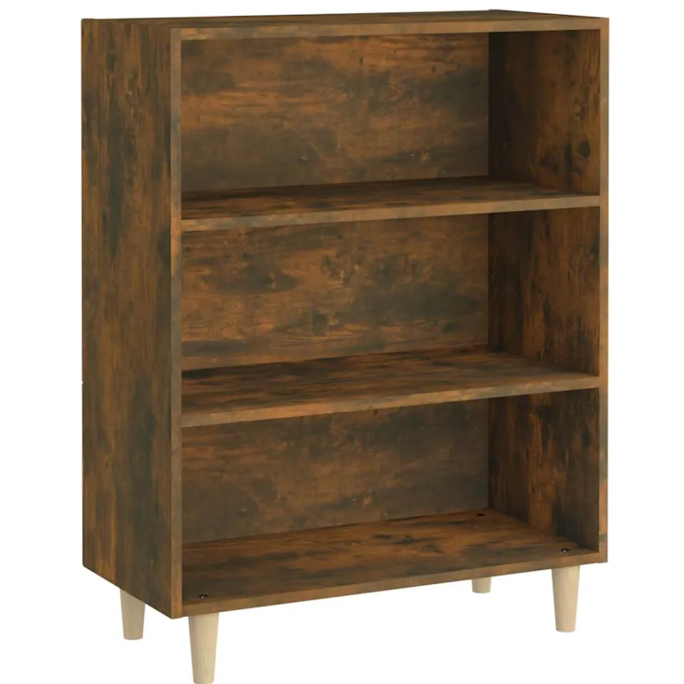 vidaXL Dressoir 69,5x32,5x90 cm bewerkt hout gerookt eikenkleurig Bruin