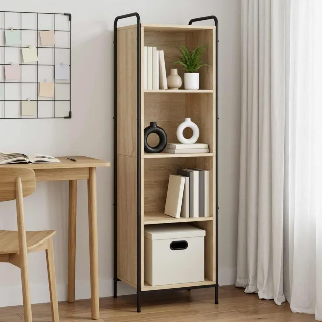 vidaXL Boekenkast 55,5 x 33 x 174 cm Bewerkt hout Sonoma Eiken, foto 2