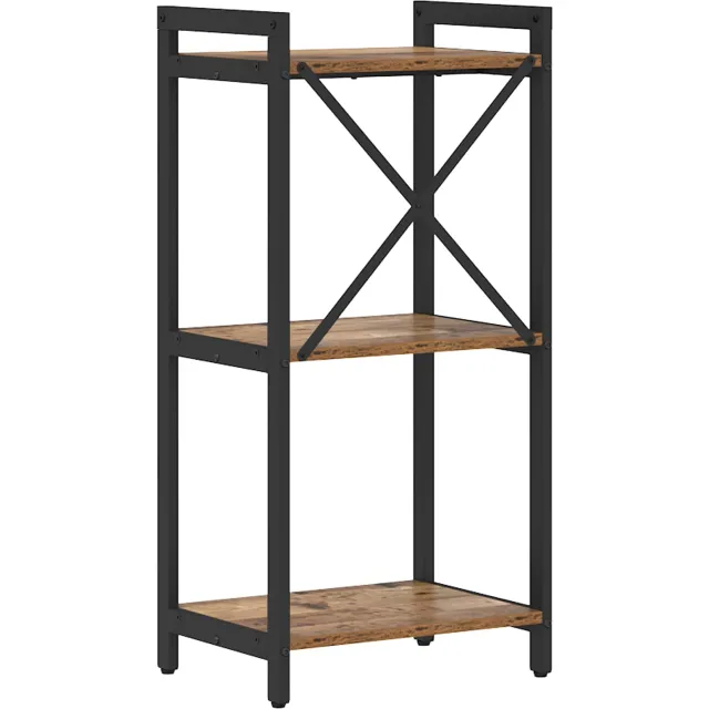 vidaXL Boekenkast 40 x 30 x 85 cm Bewerkt hout Oud hout Bruin