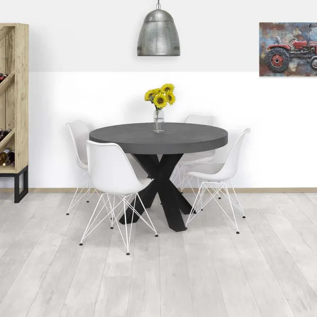 Betonlook tafel rond Maumee
