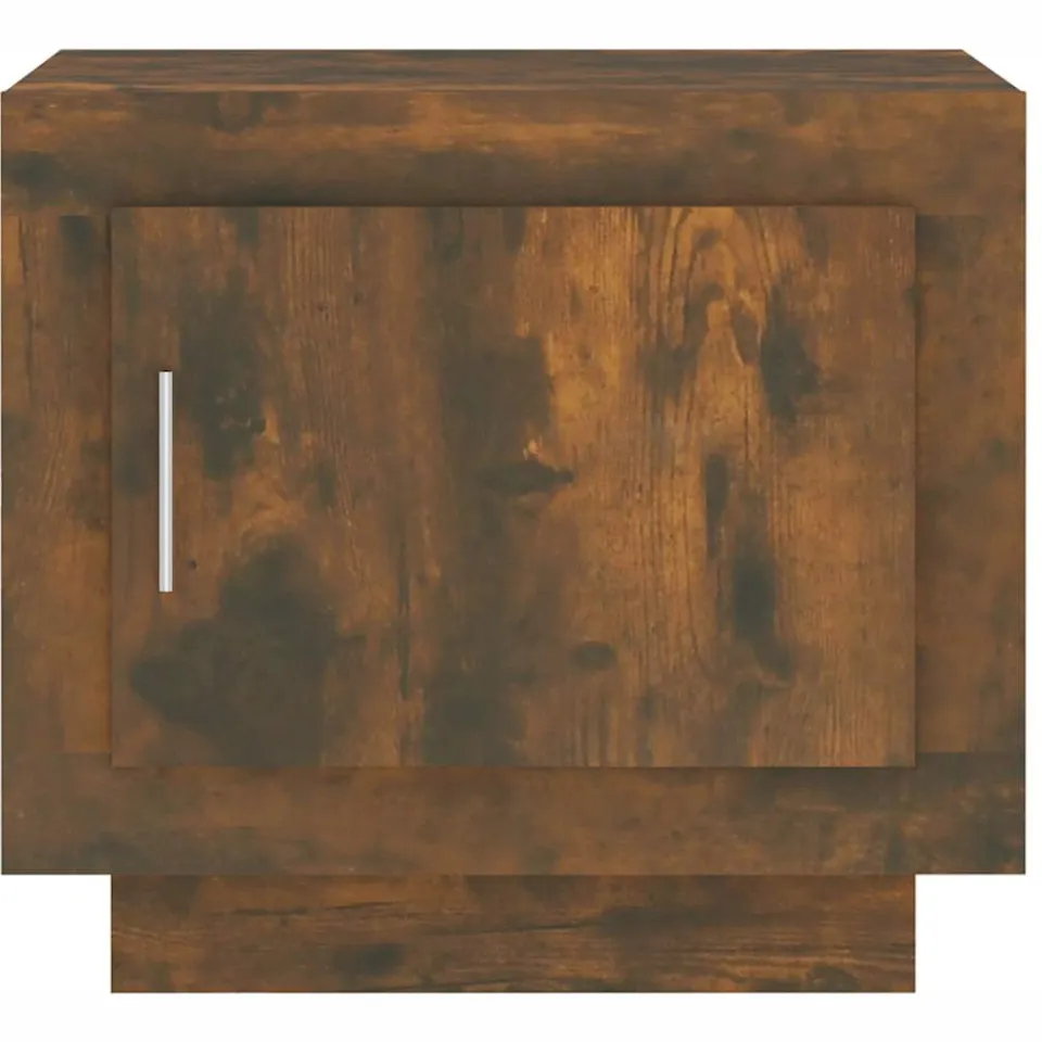 vidaXL Salontafel 51x50x45 cm bewerkt hout gerookt eikenkleurig, foto 4