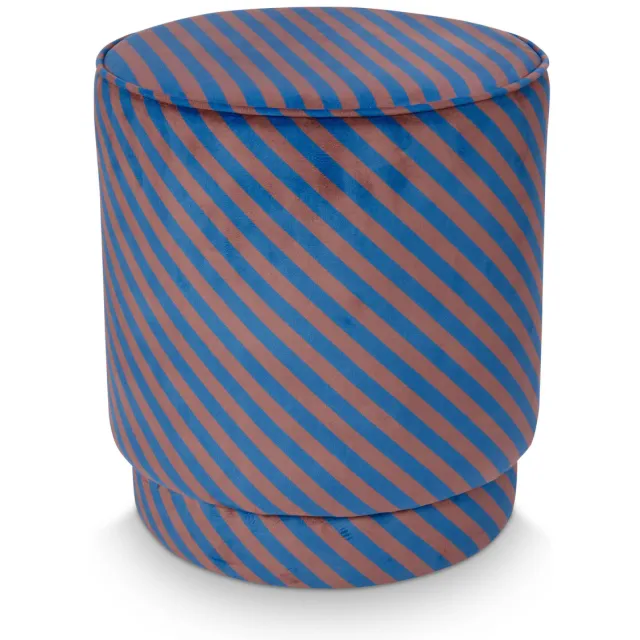 Pip Studio poef Block blauw