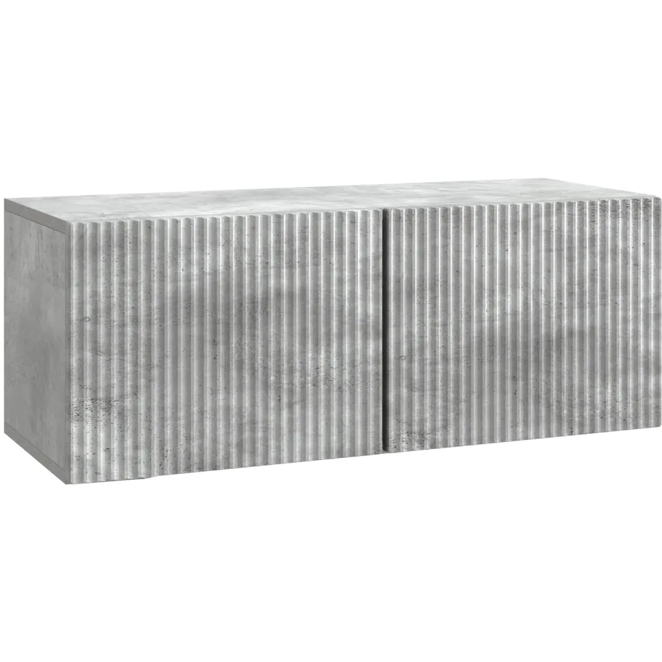 vidaXL Wandbeugel TV-kast 78,5 x 31 x 30 cm Betongrijs Bewerkt hout