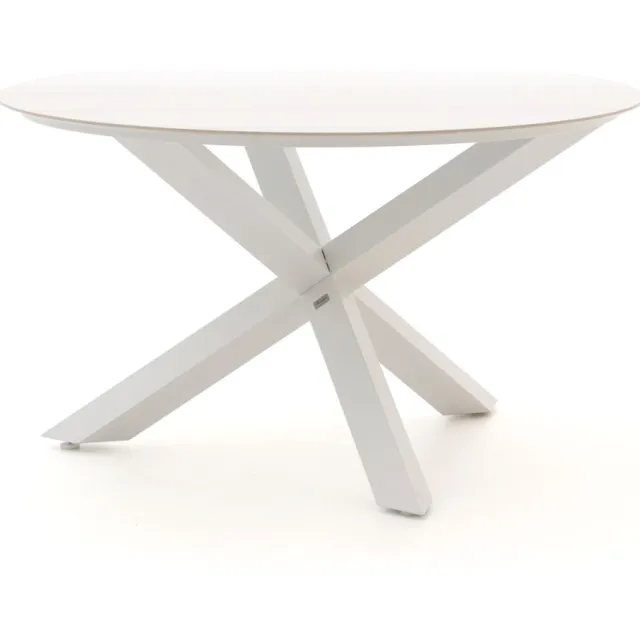 Bellagio tuinmeubelen Bellagio Lodola dining tuintafel ø 130cm Wit