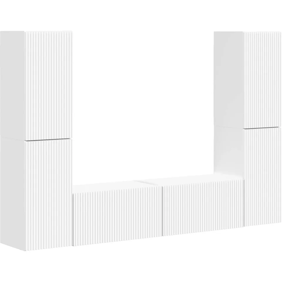 vidaXL Tv-meubelset 6 st 31 x 30 x 60 cm Wit, foto 3