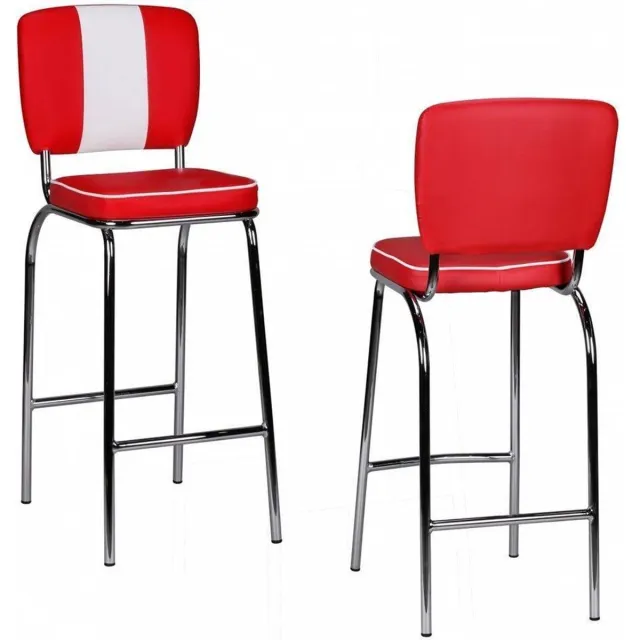 Wohnling Barkruk retrostijl wit 110 cm hoog - WL1.718 Zie omschrijving