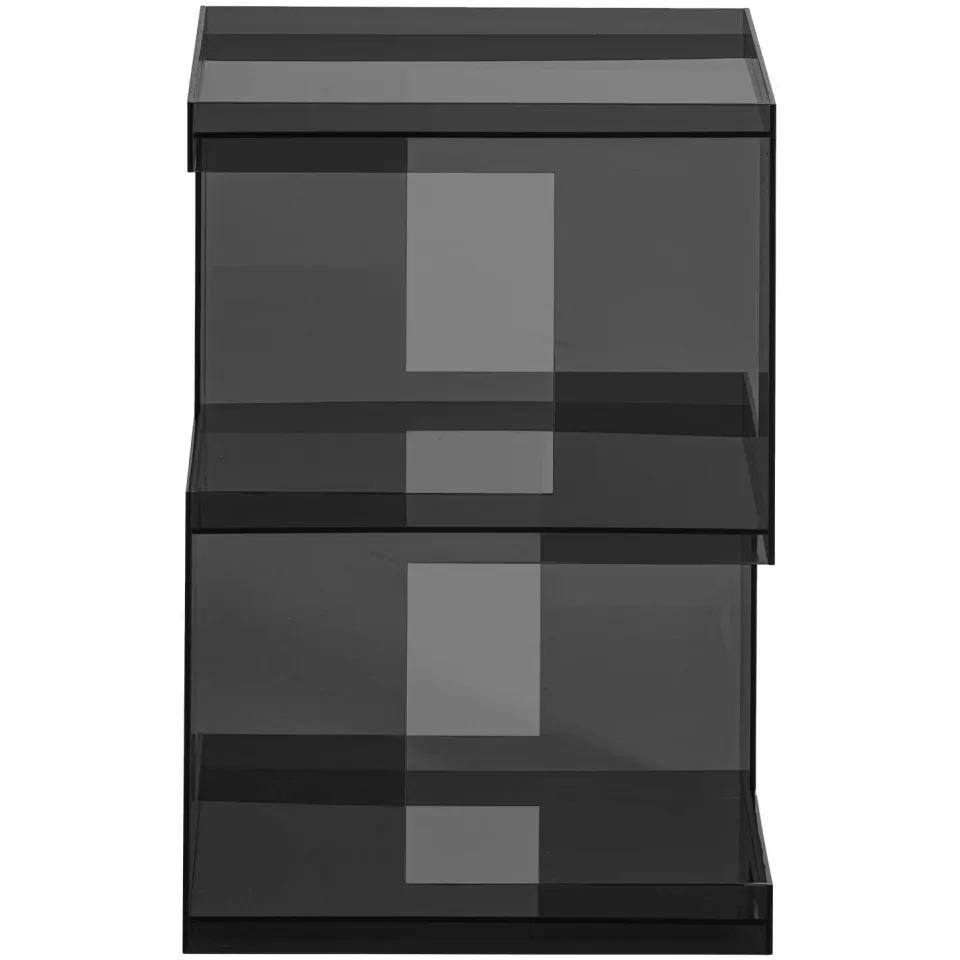 WOOOD Noro bijzettafel acryl zwart grey